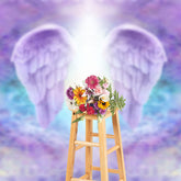 Aperturee - Dreamy Feather Wings Heaven Holy Funeral Backdrop